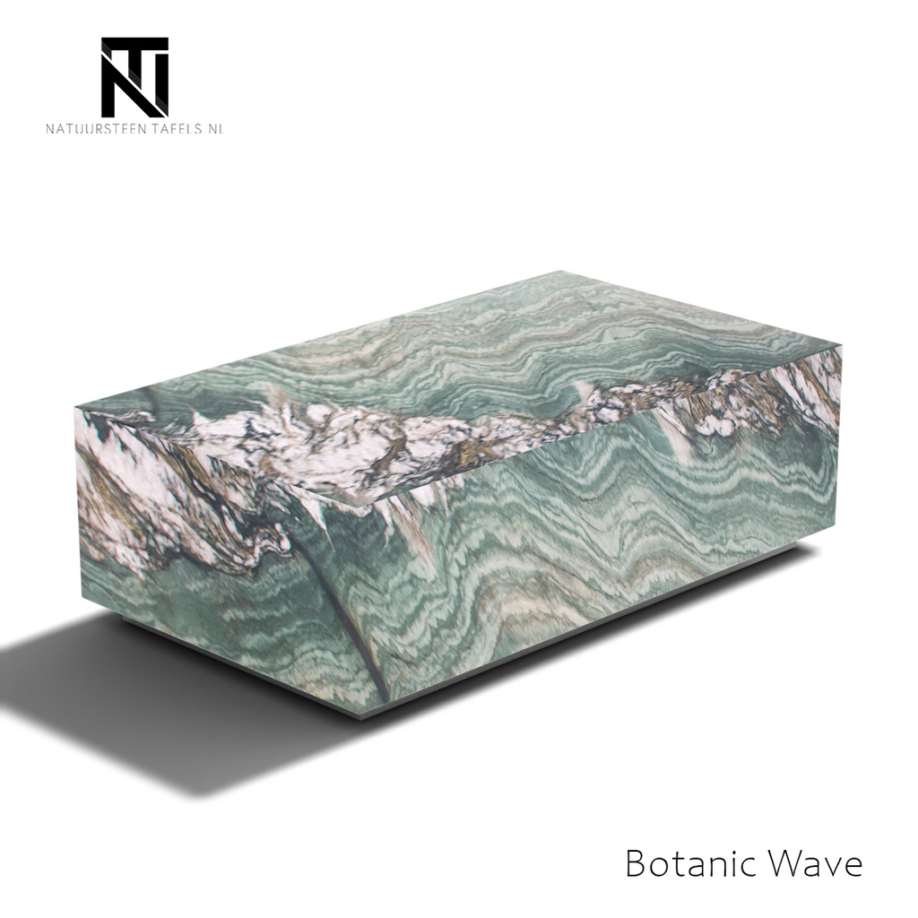 Kwartsiet Blok Salontafel - Botanic Wave