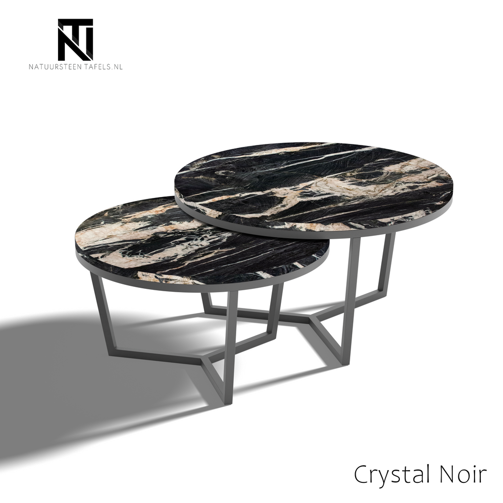 Kwartsiet Salontafel Genovas - Crystal Noir