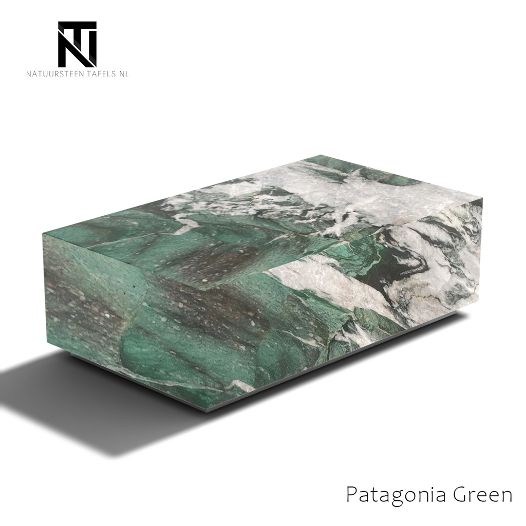 Kwartsiet Blok Salontafel - Patagonia Green